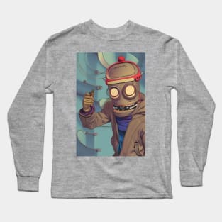 Funny robot boy Long Sleeve T-Shirt